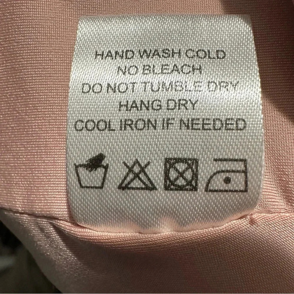 Lovers + Friends Body Con Light Pink Deep V Neck Long Sleeve Mini Dress Size L - Picture 11 of 12